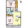 エスペランサＳⅢ　B棟 2LDKの間取り
