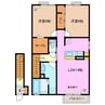 クローバー 2LDKの間取り