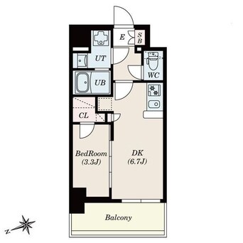 間取図 Ｓ－ＲＥＳＩＤＥＮＣＥ四日市安島ａｌｏｇｇｉｏ