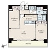 Ｓ－ＲＥＳＩＤＥＮＣＥ四日市安島ａｌｏｇｇｉｏ 2LDKの間取り