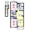 ケントスⅠ 2LDKの間取り