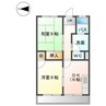 山久ビル 2DKの間取り