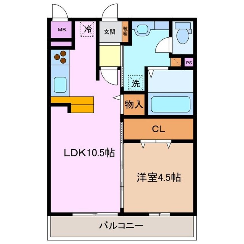 間取図 タウンコート堀木