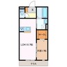 ユアメゾン北浜 1LDKの間取り
