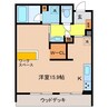 シャーメゾン　ル　シエル 1Rの間取り
