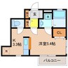 アクシス尾平 1Kの間取り