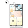 ノーブルタウン 2DKの間取り