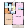 グランドソレーユ　C 1LDKの間取り