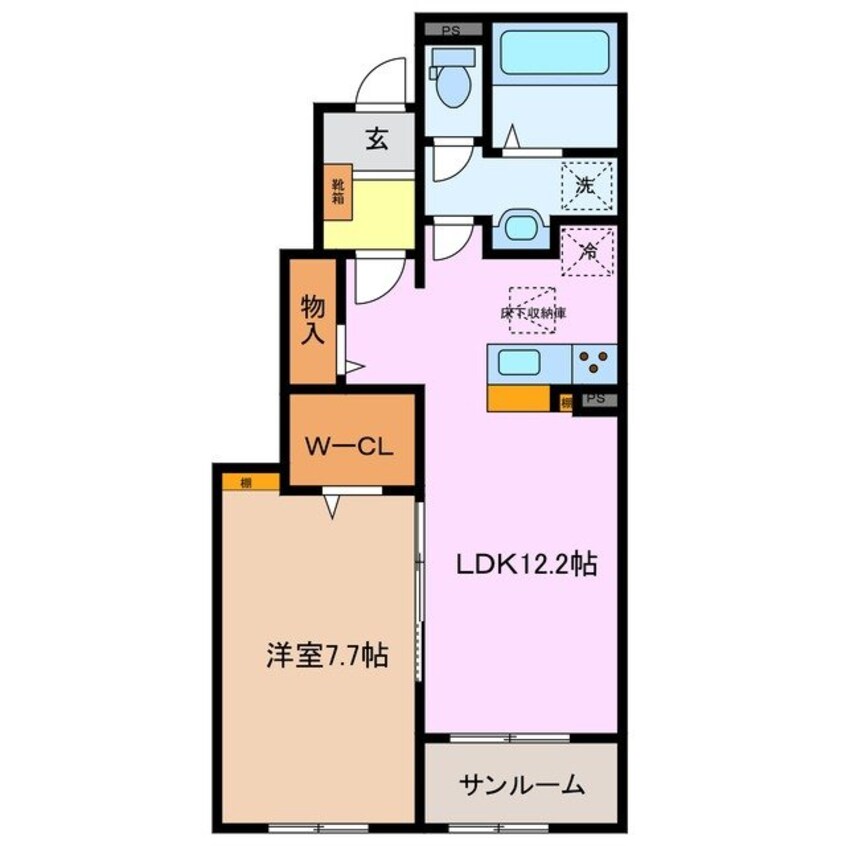 間取図 シャンポール六呂見