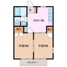 ファミールときわ 2DKの間取り