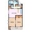 アンファブール 2LDKの間取り