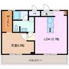 コム！四日市 1LDKの間取り