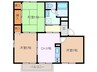 第2グランドール C棟 2LDKの間取り