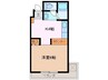 マンションさかえ 1Kの間取り