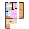 Olive　Maison 1LDKの間取り