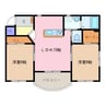 シンシア 2LDKの間取り