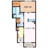 クリサンセマム　ライズ 1LDKの間取り