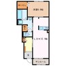 クリサンセマム　ライズ 1LDKの間取り