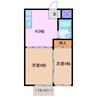 シングルハウスＫ 2Kの間取り