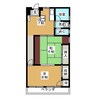 下田ビル 2LDKの間取り