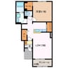 ケントスⅡ 1LDKの間取り