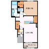 ケントスⅡ 1LDKの間取り