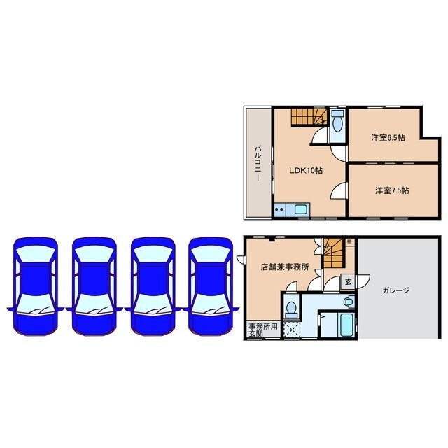 間取り図 生桑町事務所付住居