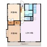 コーポ東日野 2LDKの間取り