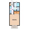 グリーンコート 1Kの間取り