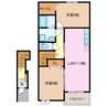 フォルシュ　ハイム　Ａ 2LDKの間取り