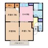 サニーコート　Ｃ棟 3DKの間取り