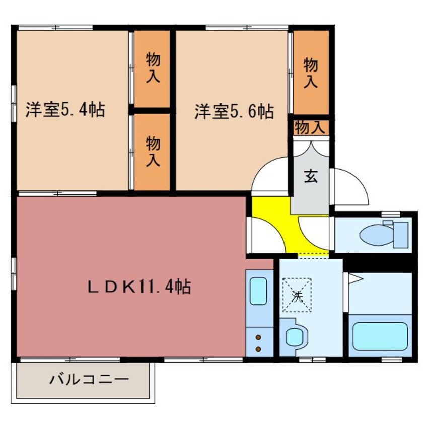 間取図 フローラル松本