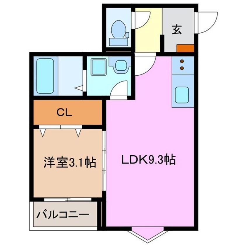 間取図 LECOCON四日市Ⅶ