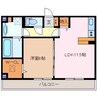 ルミエールＹａｍａｔｏ 1LDKの間取り