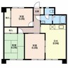 レジデンス大井手 3DKの間取り