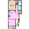 ライラック 1LDKの間取り