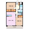 プリリアンスＴＡＫＥＫＯＳＨＩ　Ａ 2LDKの間取り