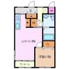 アコルデ蔵町 1LDKの間取り