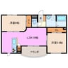 シンシア 2LDKの間取り