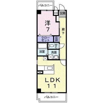 間取図 ソレアード・Ｋ・Ｓ