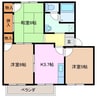 エスパシオ芝田　A棟 3Kの間取り