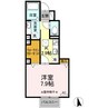 タウンコートⅡ 1Kの間取り
