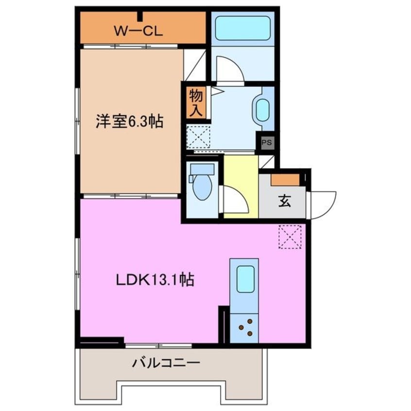 間取図 ディーシャンブル 北町