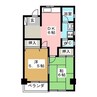 下田ビル 2DKの間取り
