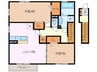 コルディアーレ 2LDKの間取り