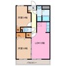 ユーミー川島 2LDKの間取り