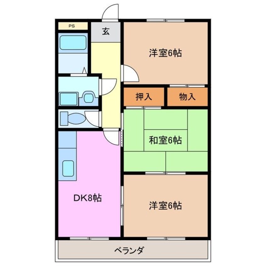 間取図 エレガントレーベンＢ棟