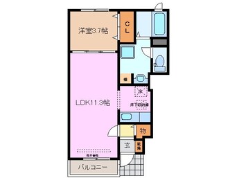 間取図 カーサ　ラピタ