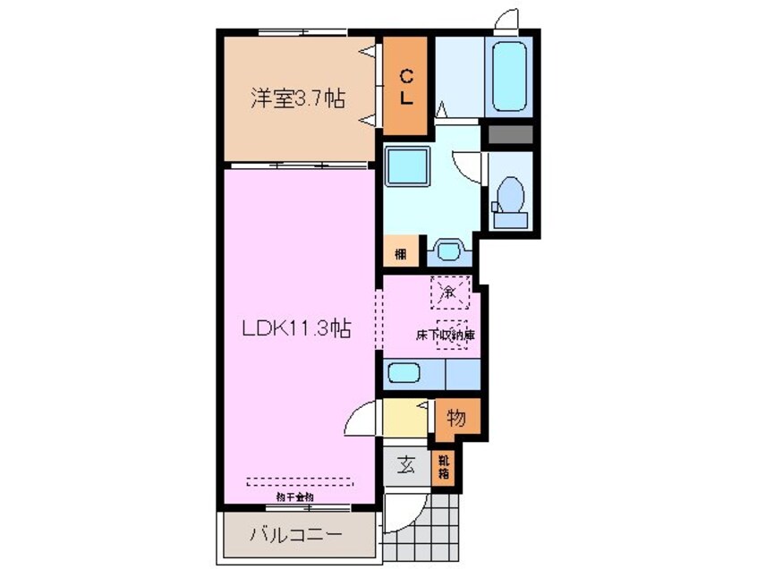 間取図 カーサ　ラピタ