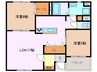ロス・トーレンス 2LDKの間取り